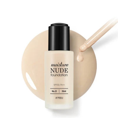 Kem Nền Dưỡng Ẩm A'PIEU MOISTURE NUDE FOUNDATION SPF30 PA++ (NO.21) 35ml