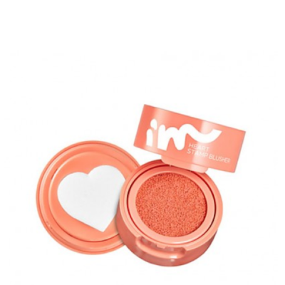 Má Hồng Dạng Cushion I'M MEME I''''M HEART STAMP BLUSHER (#002 Crush on Coral)