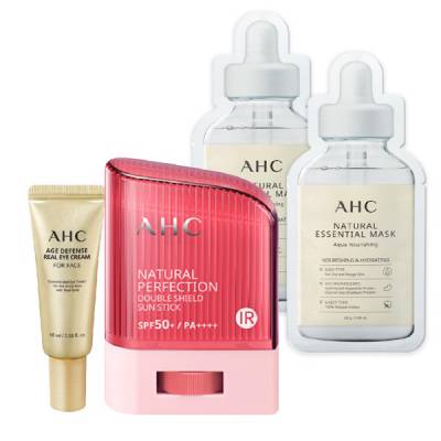 Combo Kem Chống Nắng Dạng Thỏi AHC NATURAL PERFECTION DOUBLE SHIELD SUN STICK 14g
