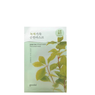 Mặt Nạ Dưỡng Ẩm, Tái Tạo Da GOODAL GREENTEA INFUSED WATER MILD SHEET MASK