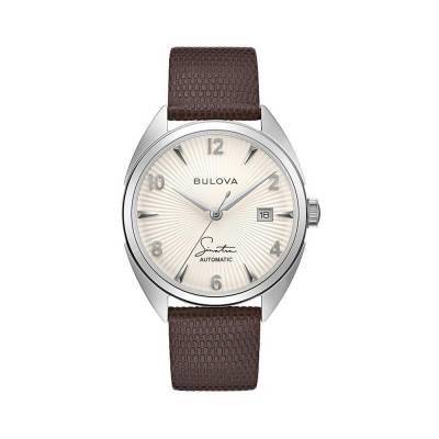  	Đồng Hồ Bulova 96B347 Frank Sinatra Nam Máy Cơ Kính Sapphire Lịch Ngày 39mm