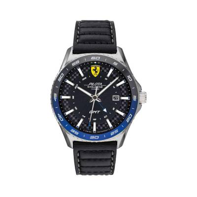  	Đồng Hồ Ferrari 0830775 Nam Giờ GMT Lịch Ngày 44mm