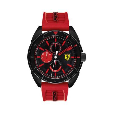  	Đồng Hồ Ferrari 0830576 Nam Lịch Thứ Ngày Dây Cao Su 45mm