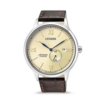  	Đồng Hồ Citizen NJ0090-13P Nam Máy Cơ Titanium Kính Sapphire Lịch Ngày 42mm