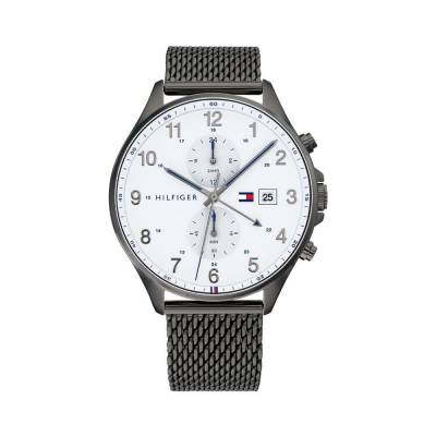  	Đồng Hồ Tommy Hilfiger 1791709 Nam Chronograph Dây Lưới Lịch Ngày 44mm