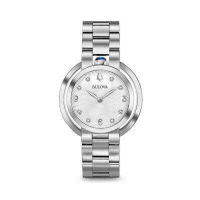  	Đồng Hồ Bulova 96P184 Nữ Kính Sapphire Đính Diamond 35mm