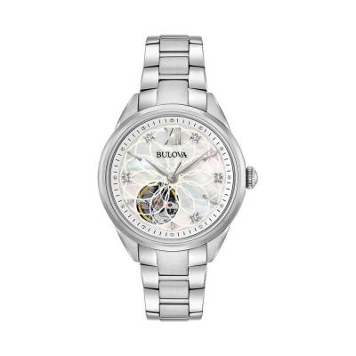  	Đồng Hồ Bulova 96P181 Nữ Máy Cơ Kính Sapphire 34mm