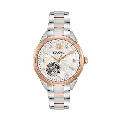  	Đồng Hồ Bulova 98P170 Nữ Máy Cơ Kính Sapphire 34mm