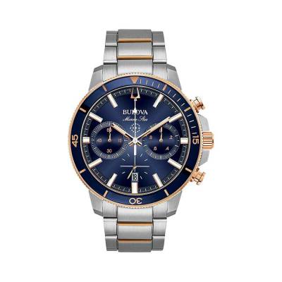  	Đồng Hồ Bulova 98B301 Nam Chronograph Lịch Ngày 45mm