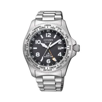  	Đồng Hồ Citizen BJ7100-82E Nam Eco-Drive Giờ GMT Lịch Ngày 41mm