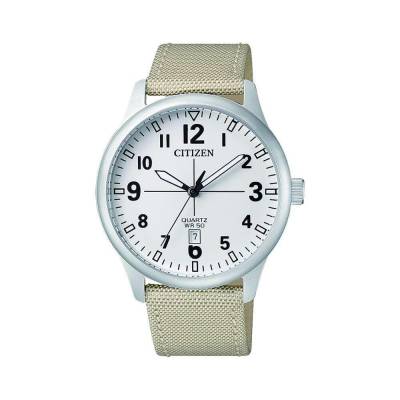  	Đồng Hồ Citizen BI1050-05A Nam Dây Vải Dù Lịch Ngày 40mm