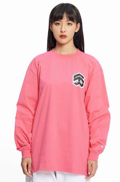 /stroke/ BIG LOGO LS NEW TEE™ - HOT PINK