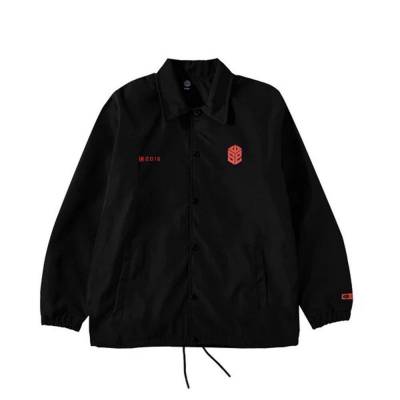 CUBE COACH JACKET - BLACK/RED
