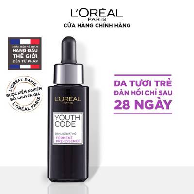 Hoạt chất tươi trẻ da chống lão hóa L'Oreal Paris Youth Code Skin Activating Ferment Pre-Essence 30ml