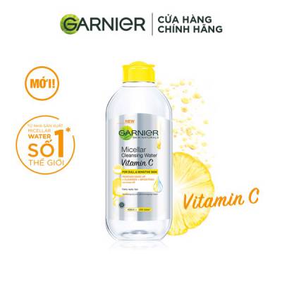 Nước làm sạch và tẩy trang dưỡng sáng da Garnier Micellar Water Vitamin C 400ml