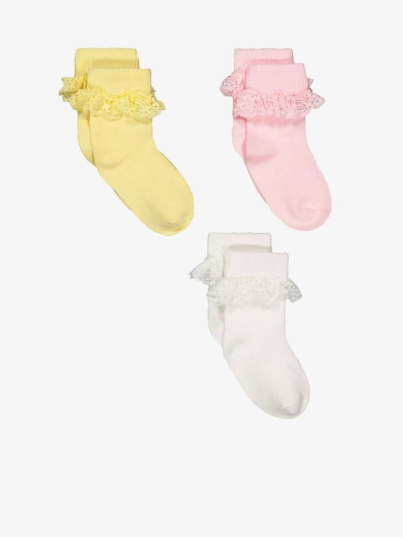          mothercare - set 3 đôi vớ bèo cho bé gái     