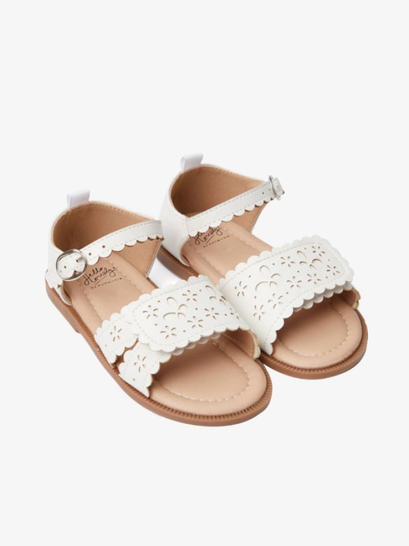          mothercare - giày sandal màu trắng họa tiết bươm bướm dành cho bé gái     