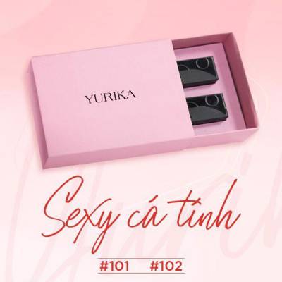 Box set YURIKA Matte Lipstick phá cách màu 101( đỏ thuần) và 102 ( cam đất)