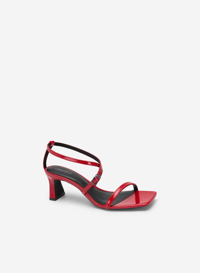 Giày Sandal Quai Mảnh Đan Chéo Mũi Vuông - SDN 0730 - Màu Đỏ