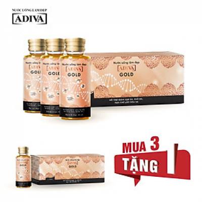 Combo 3 Hộp Gold Adiva Collagen (14 lọ/hộp)- Tặng 1 Hộp Gold Adiva Collagen (14 lọ/hộp)