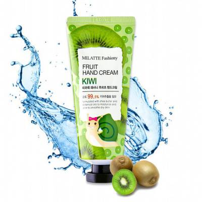 Kem dưỡng da tay ngăn ngừa lão hóa chiết xuất kiwi MILATTE FASHIONY Fruit Hand Cream - Kiwi 60g