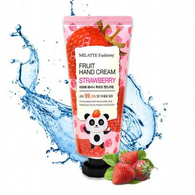 Kem dưỡng da tay làm trắng da chiết xuất dâu tây MILATTE FASHIONY Fruit Hand Cream - Strawberry 60g