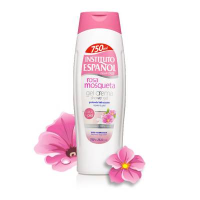 Sữa tắm chiết xuất cánh hoa hồng tươi INSTITUTO ESPANOL Rosa Mosqueta Shower Gel Cream 750ml