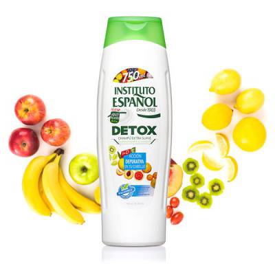 Dầu gội detox làm mềm tóc dành cho da đầu nhờn INSTITUTO ESPANOL Detox Extra Soft Shampoo 750ml