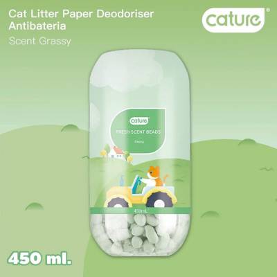 Cature- Hạt khử mùi mèo Fresh Scent Deodoriser- Grassy Smell Lọ 200v